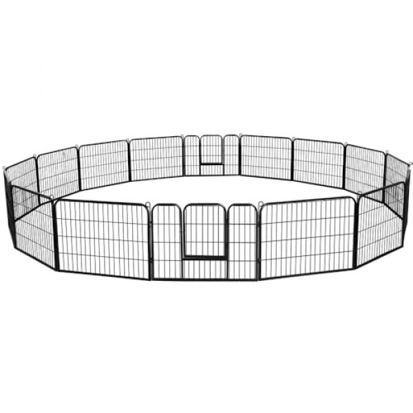 Welpengitter in Schwarz von Yaheetech