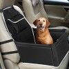 Loalirando Haustier Autositz 2-in-1 Autositz und Hundetragetasche auf der Auto Mittelkonsole Autositz mit Abnehmbare HundeKissen Hunde Sitze für Reisen Urlaub 