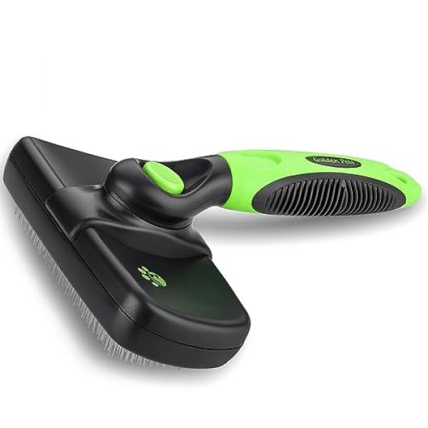 Golden Pets selbstreinigende Hunde- und Katzenbürste