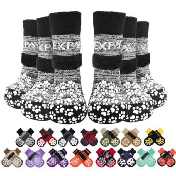 Rutschfeste Hundesocken mit Fixierung von EXPAWLORER