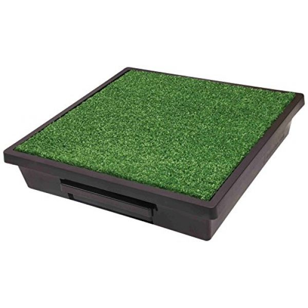 Mobile Hautiertoilette mit Kunstrasen