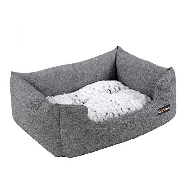FEANDREA Hundebett mit Wendekissen