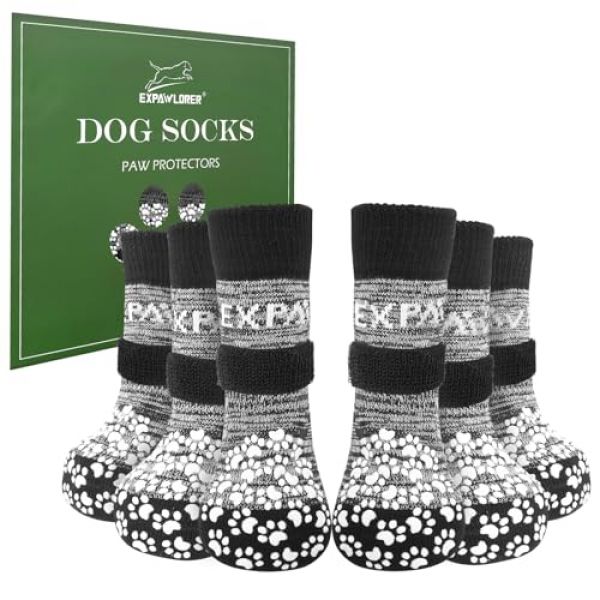 Rutschfeste Hundesocken mit Fixierung von EXPAWLORER