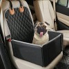 Grau-60 * 56 * 30cm 60 * 56 * 30cm laamei Autositz für Hunde 2-in-1 Autositz und Bett wasserfest und rutschfest Tragbare Sicherheitssitz für Haustiere Doppelte Verwendung innen und außen 