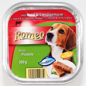 aldi süd romeo select feine pastete mit rind & landgemüse